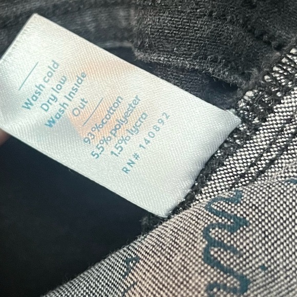 Marine Layer Dark Gray/Black Jeans with Red Stitching. Size 28 - Picture 5 of 5